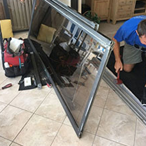 sliding glass door frame repair Stuart